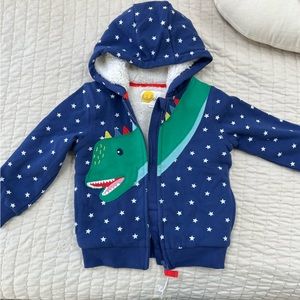 Shaggy Lined Dinosaur Hoodie